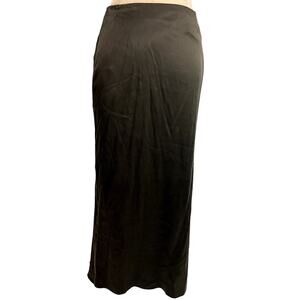 Ellen Tracy‎ Womens Silk Maxi Skirt Sz 18 Brown Neutral Contemporary NWT $278